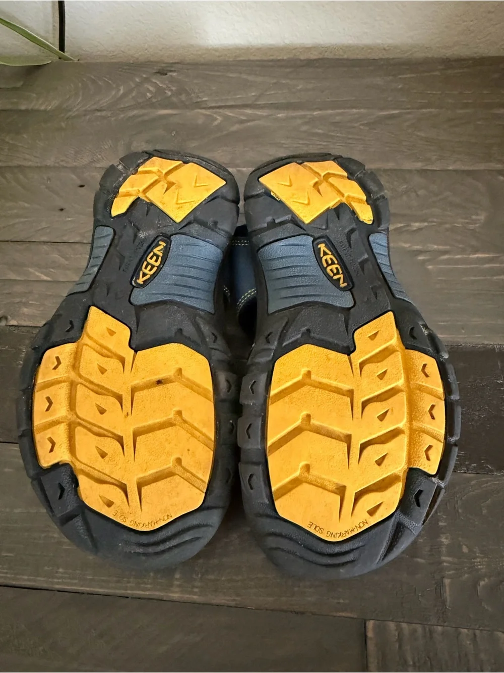Keen Kids Blue and Yellow Trim Closed-Toe Sport Sandals